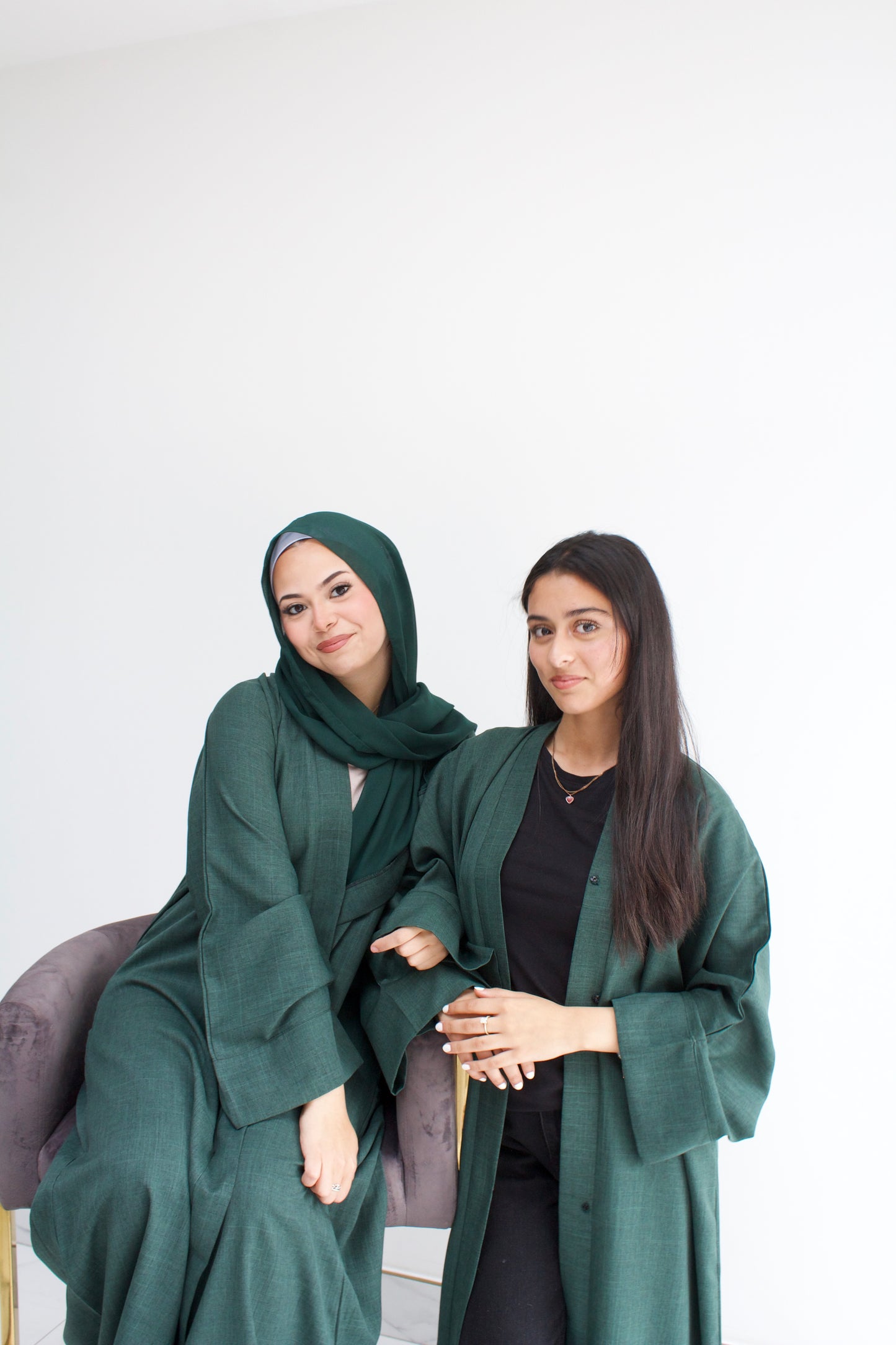 Bottle Green Essential Abaya