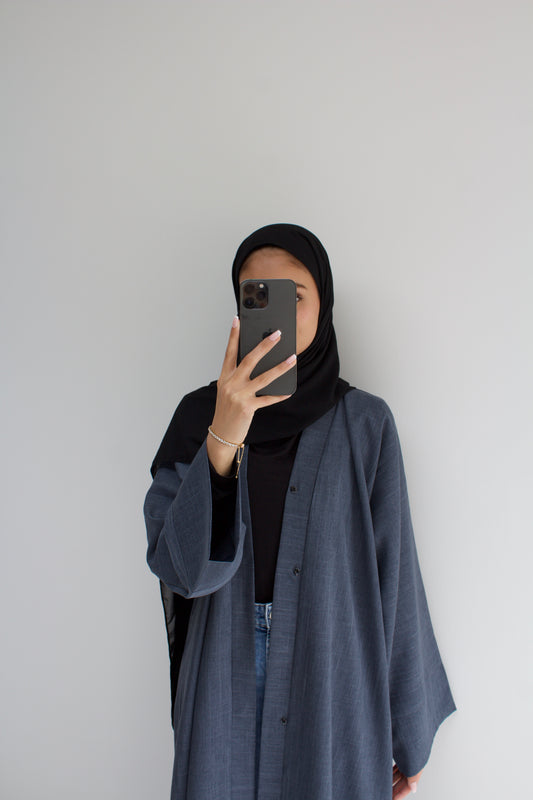 Charcoal grey Essential Abaya