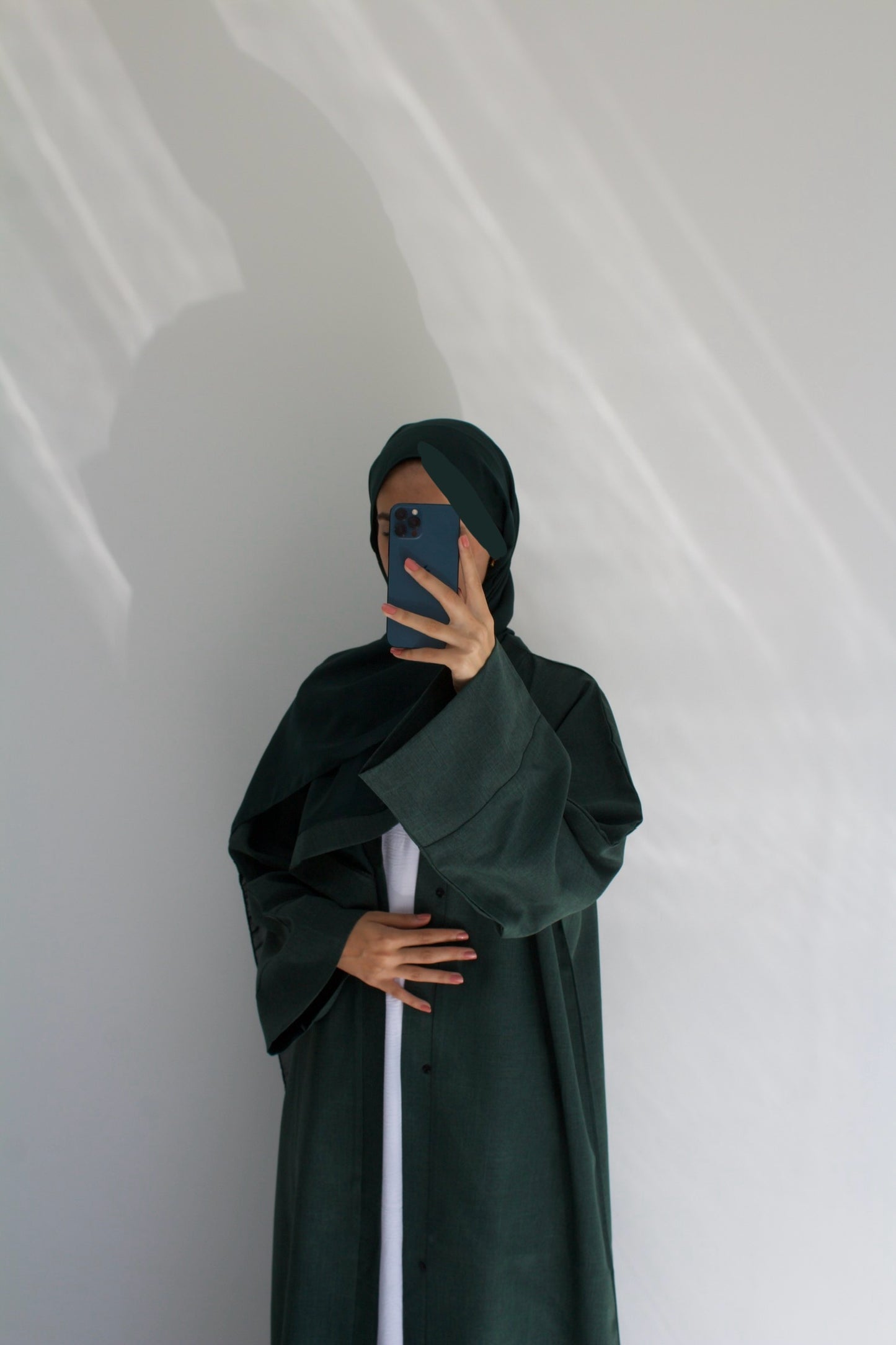 Bottle Green Essential Abaya